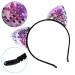 SIQUK Cat Ear Headbands 14 Colors - Reversible Shiny Sequin Hair Hoops for Women and Girls with Bonus Storage Bag - Buy Online on GoSupps.com