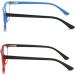 MMOWW 2-Pack Reading Glasses for Men & Women - Anti-Blue Light Computer Glasses with Spring Hinges (Red + Dark Blue 1.5x) - Stylish & Comfortable - Buy Online on GoSupps.com