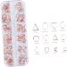 Housoutil 1 Box Manicure Decoration Decorations Boxed Knot Top Headband Nail Art Decoration Metal Nail Accessories Nail Art Rivet Velvet Cosmetic Bag Natural Nails Stud Rose Gold Size 1 As Shown - Buy Online on GoSupps.com