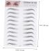 Beavorty Eyebrow Sticker 4 pcs 3d s lady tools suit women s suits makeup gadgets Shaper 6d shaping 1 count (Pack of 1) Blackx2pcs - Buy Online on GoSupps.com