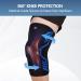 Abyon Kniebandage for Men & Women - Compressed Knee Support with Patella Gel Pads & Stabilizers for Meniscus Tear Arthritis ACL MCL - Black & Blue - Buy Online on GoSupps.com