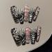 Handmade Nail Art | European and American Dark Style | Removable False Nails for Wearing Nails(S) 1 count (Pack of 1) S - Buy Online on GoSupps.com