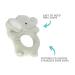 Lil' Llama Baby Elephant Teether - Natural Rubber Teething Ring | BPA-Free & Non-Toxic - Safe Cute Baby Teething Toy - Buy Online on GoSupps.com