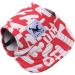Urfeda Adjustable Dog Baseball Cap - Sun Protection Hat for Pets | Summer Travel Hat with Ear Holes & Chin Strap - Watermelon Red - Buy Online on GoSupps.com