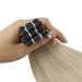 Youngsee Virgin Weft Extensions | Real Hair Balayage Ombre | 45cm Genius Weft for Weaving | #9A/10/800 | 25g Brown to Blonde - Buy Online on GoSupps.com