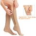 Buy Knee High Compression Stockings with Zipper & Pocket Belt - 2 Pairs XXL for Varicose Veins Edema & Outdoor Sports - Buy Online on GoSupps.com