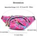 Ausion Fanny Pack Waist Bag - Water Resistant Hip Bum Bag for Traveling, Running, Cycling - Pink - Buy Online on GoSupps.com