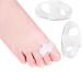 Xwanli 4 silicone soft gel toe spreader toe separator for hallux valgus therapy prevention of pain and relaxation of the feet two toes bale protection for women's men & children