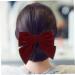 minkissy Bow Hairpin Hair Ornaments for Women Hair Bows Barrettes Hair Bowknot Clips Hair Accessories for Women Wedding Fairy Hair Accessories Valentines Girl Bow Tie Decorate Velvet Cloth 15x14x2.5cm Claret - Buy Online on GoSupps.com