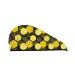 Hair Towel Wrap Hair Drying Towel with Button Towel Turban Head Towel to Dry Hair Quickly (Geometric Pattern with Bee)