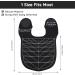 Segbeauty Hair Cutting Guide Mat - Waterproof Black Silicone Salon Mat with Guidelines & Weighted Neck Wrap for Professional Stylists - Buy Online on GoSupps.com
