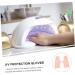 POPETPOP 4 Pairs Sun Protection Half Finger Gloves Mittens Anti-uv Gloves Manicure Protective Accessory Manicure Skin Gloves Gloves Manicure Tools Accessories Miss Summer Nylon - Buy Online on GoSupps.com