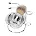 Angoily 1 set of Barts Branchs bristle razor brush bread shell made of stainless steel beard care set for men beard care set for men maquinilla de afeitar para hombre suits for men hair