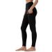 Leovqn Women High Waist Fitness Leggings with Side Pockets Elastic Yoga Pants for Workout Running Sports Black M