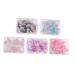 Baluue 750 Pcs 5 Boxes Plastic Eye Shadow Sponge Eyeshadow Brush Non Latex Cream Applicator