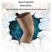 Level 2 Compression Medical Knee Pads with Patella Gel Support - Joint Pain Relief Sleeves for Working Out - Large 1 Pair Beige - International Shipping Available - Buy Online on GoSupps.com