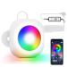 Lylmle 10W LED pool lights 12V smart color changing underwater lights with app control dimmable timer schedule IP68 Magnetic pool pool lighting with 8m cable for installation pools installation pool white 10W