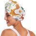 Cartoon Colorful Dinosaurs Hair Towel 2 Pack - Super Absorbent Quick Dry Hair Turbans for Women & Girls - Buy Online on GoSupps.com