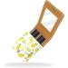 Summer Lemon Pattern Lip Gloss Holder | Portable Makeup Bag & Lipstick Organizer with Mirror | Travel Mini Storage Case for Women | Multicolored 9.5x2x7 cm - Buy Online on GoSupps.com