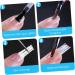 FRCOLOR Set of 3 Manicure Fibre Acrylic Nails Silk Fibres Manicure Tools Gel Kit for Nails Manicure Kits Nail Extension White - Buy Online on GoSupps.com