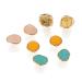 Uonlytech 8Pcs Toe Separators Resin Leaf Nail Art Pedicure Dividers Toe Spacers Toenail Polish Separators Toe Finger Separator for Women Nail Art As Shown