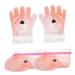 minkissy 2 Pairs Wax Gloves Hand Feet Wax Cover Wax Bath Hand Mitts Plastic Paraffin Socks Wax Treatment Hand Gloves Grooming Gloves Foot Care Supplies Liner Bag Keep Warm Pe Bag