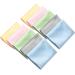 10Pack Assorted Colors Pack Microfiber Cleaning Cloths Multicolor Glasses Cleaning Cloth for Eyeglasses, Camera Lens, Cell Phones, Laptops, LCD TV Screens and More