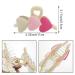3-Pack Sweet Heart Acrylic Hair Claws - Matte Jaw Clips for Thick Hair | Hair Accessories for Women and Girls - Buy Online on GoSupps.com