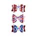 Patriotic 4th of July Hair Bow Clips Glitter Independence Day American Flag Hair Pins for Kids Girls Boutique Hair Accessories for Memorial Day