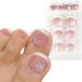 24 pieces of toenails to stick on toenails tips to stick french brief artificial nails false nails fake nails diy nail art (c) c-rose