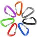B-Mardi Lightweight Heavy Duty Locking Carabiner Clips - 12kN (2697 lbs) - Black+Orange - 4pcs - Buy Online on GoSupps.com