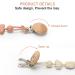 CLdy Silicone Pacifier Chain - 2pc Animal-Print Pacifier Clip for Boys & Girls | Soft Flexible & Durable in Dark Pink/Nude Pink - Buy Online on GoSupps.com