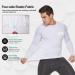 MEETYOO Men's Compression Long Sleeve Athletic Shirt - White | Medium Size - Buy Online on GoSupps.com