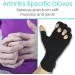 Vive Rheumatoid Arthritis Gloves - Fingerless Compression Wrap for Men and Women - Hand Pain Relief for Osteoarthritis - Black Medium - Buy Online on GoSupps.com