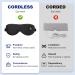 Aroma Season Cordless Heated Eye Mask | Warm Eye Compress for Dry Eyes Styes Blepharitis & Chalazion - Moist Heat Treatment (Black - Buy Online on GoSupps.com