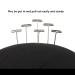 Lucicass 22 Canvas Block Head Wig Head with Stand - 22 Inch Black Mannequin Head for Wig Making and Display - Buy Online on GoSupps.com