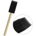 20pcs 1 Inch Black Foam Paint Brush Set for Art Projects, Acrylics, Stains, Varnishes, Crafts - Buy Online on GoSupps.com