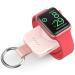 Portable Wireless Charger Compatible for Apple Watch Series 8/UItra/7/6/5/4/3/2/SE/Nike, Compact Magnetic iWatch Charger 1000mAh Power Bank Keychain Style Gift Your Mother Girl Birthday-Pink
