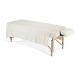 EARTHLITE Flannel Massage Table Sheet Set  Commercial Grade, Soft, Double-Napped 3-Piece Set (Top, Fitted, Face Pillow Cover) Natural