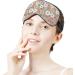 Daisy Flower Pattern Sleep Mask for Women | Adjustable Eye Shades Cover with Elastic Strap - Perfect for Travel & Relaxation - Buy Online on GoSupps.com