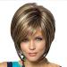 Fleurapance woman women supernatural short straight wig bobo head bob - style stylish synthetic heat resistant like real hair with pony attractive fashionable lured wigs