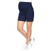 Mija Maternity Shorts Pants Trousers with Over Bump Panel 1047 - Navy Blue | Pregnancy Clothing - Buy Online on GoSupps.com
