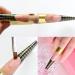 Pack of 100 Self-Adhesive Nail Stencils for Gel Extensions - Golden Modeling Stencil Set for Perfect Nail Art - Buy Online on GoSupps.com