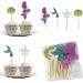 Gadpiparty 24pcs Wedding Decoration Princess Decorations Shell Decor Birthday Cake Picks Cupcake Toppers Mermaid Birthday Party Sea-themed Themed Cake Topper Mermaid Cake Topper Plug-in Food As Shown M - Buy Online on GoSupps.com