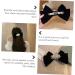 minkissy 1pc Hairpin Bow Hair Clips Grosgrain Hair Bow Wedding Headpieces Big Hair Bow Clip Bow Knot Barrettes Hair Accessories for Women Wedding Fabric Pearl Small and Fresh Girl 17.5X11.5X2.5CM Black - Buy Online on GoSupps.com