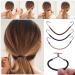 18pcs Bungee Hair Ties Set - Elastic Bands with Hooks & Cords for Blonde Ponytails in 3 Colors - Buy Online on GoSupps.com