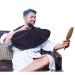 Upgrade Men Beard Shaving Aprons Cape Beard Trimming Bib Waterproof & Non-Stick Hair Catcher (Z-Black)