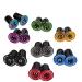 1 Pair Aluminum Bike Handlebar End Plugs, Expanding Locking Bar End Caps for Road Bike Mountain Bike MTB BMX Fixie, Bar End for Rubber Sponge Aluminum Handlebar Grip Black