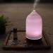 Gooamp 100ML Ceramic Diffuser with 7 Color Lights and Auto Shut Off Deep Wood Grain Base, Ideal for Aromatherapy in Home, Office, and Room - Buy Online on GoSupps.com