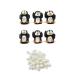 6X 3D Edible Penguin Cake Decorations with Snowflakes
